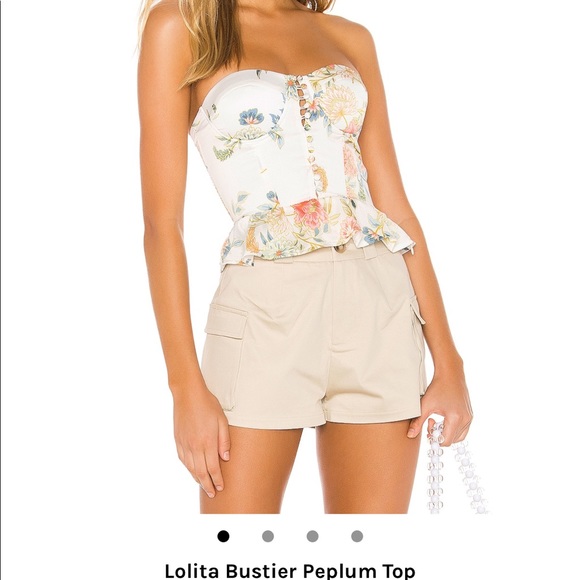 BRAND NEW Revolve floral peplum top. Purchased on Revolve. - Picture 2 of 4